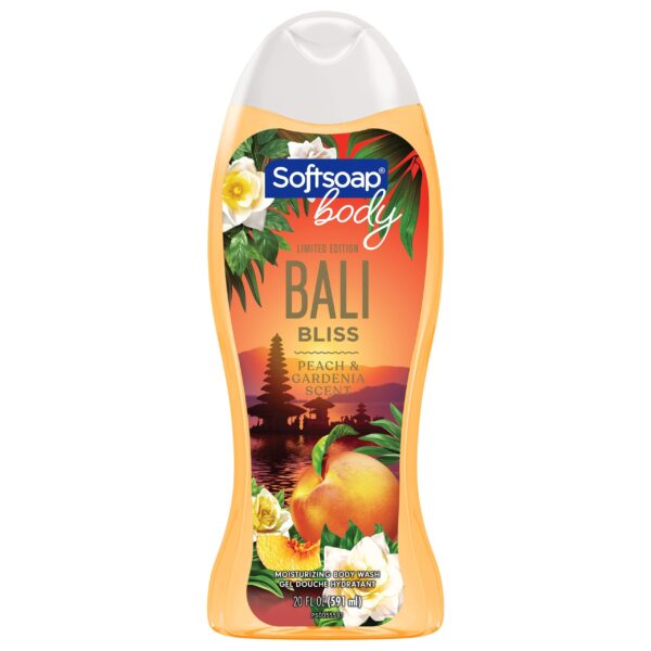 Softsoap Moisturizing Body Wash Bali Bliss, Peach and Gardenia Scent